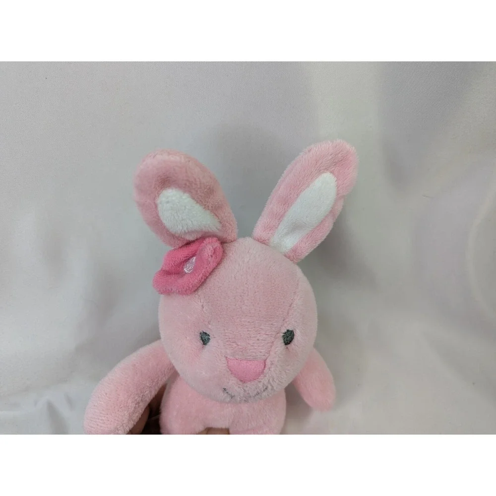 Carters Pink Rabbit Plush 10 Inch Rattle‎ Just One You Stuffed Animal Toy
